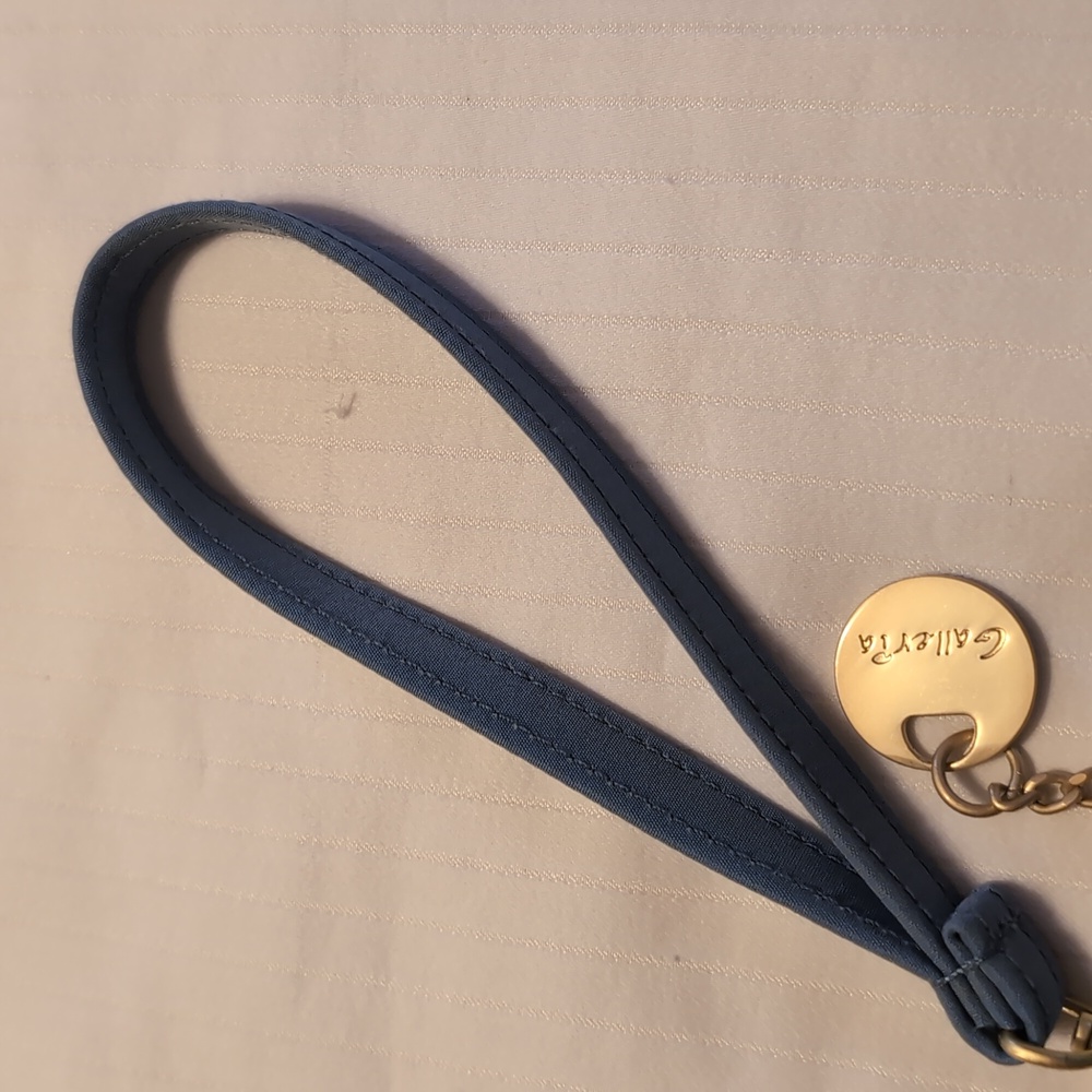 NWOT Galleria Monet Inspired Blue Wristlet - Picture 3 of 7